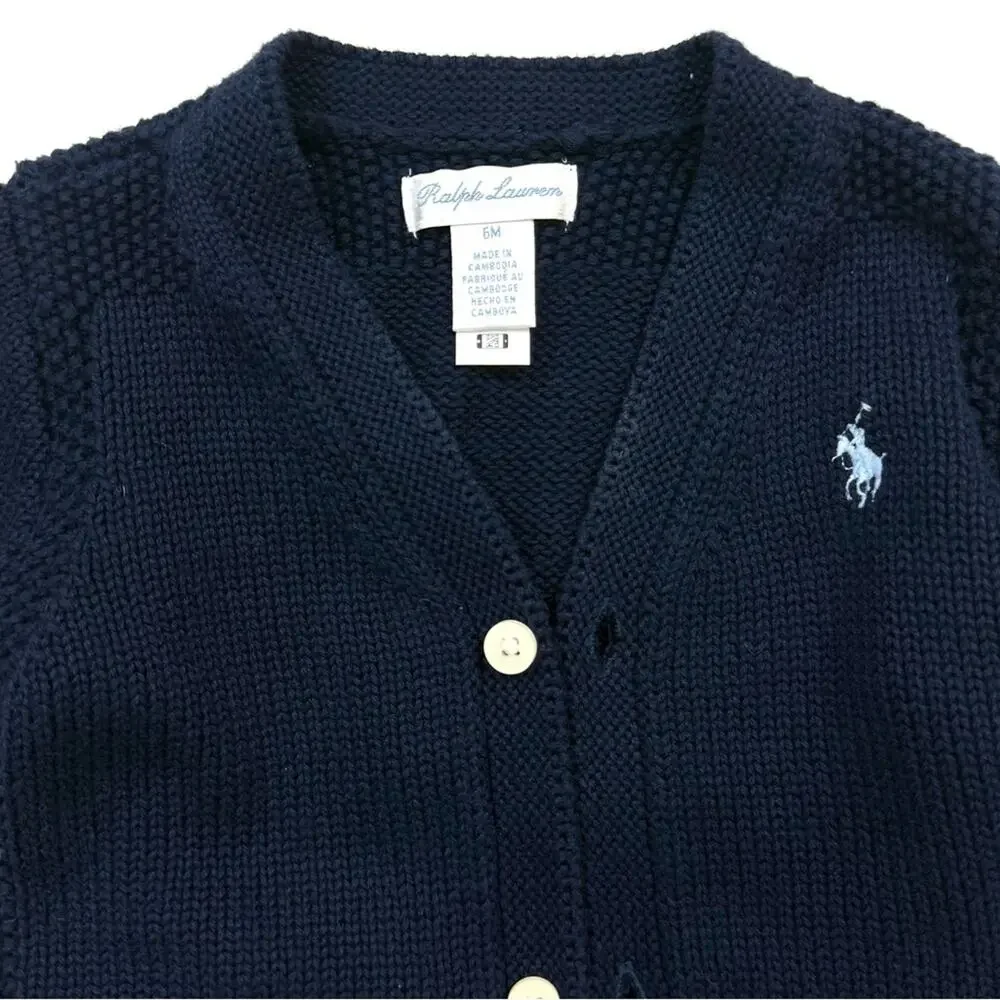 Ralph Lauren Cotton V-Neck Cardigan